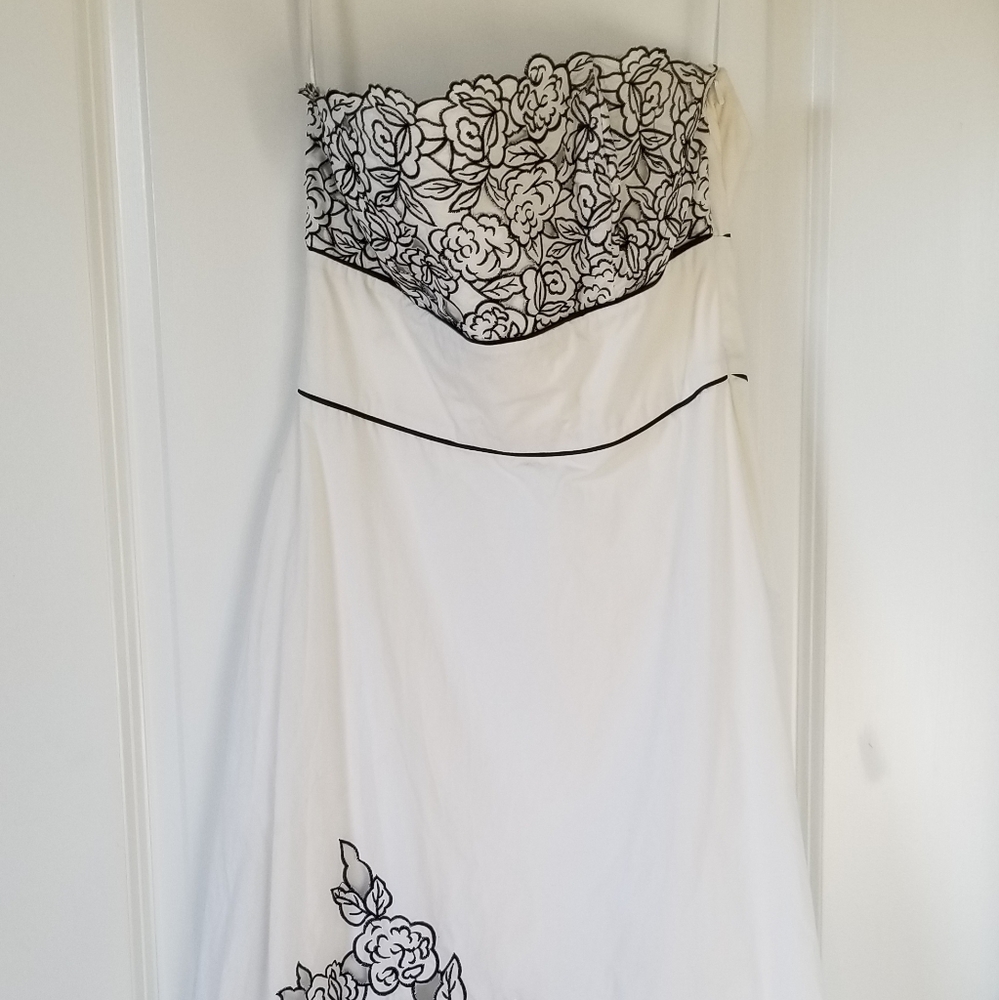 Strapless White Dress